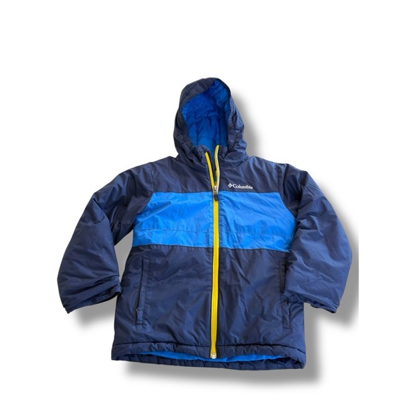 COLUMBIA -  unisex kids Outgrow Winter Coat Jacket & Hood - Blue ‎ - Size XS - Picture 1 of 6